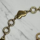 Vintage Heart Toggle Gold Tone Metal Chain Link Belt OS One Size Photo 3