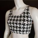 Costume Gallery White & Black Houndstooth Sports Bra (L) Size L Photo 0