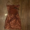 Dillard's Dark Red Sequin Mini Dress Photo 1