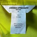 Amanda Uprichard  Anneli Wrap Micro Mini Skirt Lime Green MEDIUM Silk Designer Photo 7