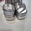 Raye  Casia Ankle Strap Platform in Silver Photo 2