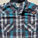 Ariat  REAL Magnificent Snap Women's Plaid Shirt Heavy Embroidery Size XLarge Photo 2