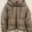 ZARA Gorpcore Cropped Hooded Puffer Coat Medium Photo 3