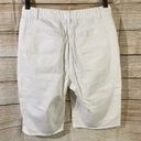 Bermuda Emanuel Ungaru denim white  shorts with pockets raw hem womens Size 10/44 Photo 9