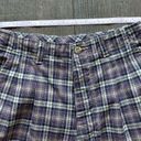 Northern Reflections Vintage purple plaid high waisted shorts size 24 Photo 3