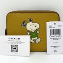 Coach  X Peanuts Small Zip Around Wallet With Snoopy Walk Motif Flax Multi CE869 Photo 1