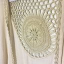 Everleigh NWT Macrame Boho Vest Ivory Sz Small Fringe Hippie Festival Photo 11