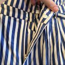 ZARA  Trafaluc Pinstripe Paperbag Woven Trousers Blue and White Size XS Photo 9