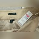 Ralph Lauren Lauren  Khaki 100% Linen Wide Leg Pants Side Zip NWT Size 12 Photo 9