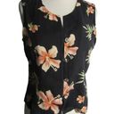 The Moon VINTAGE Pineapple Boxy Silk Princess Tank Top Button Down Hawaiian S‎ Photo 0