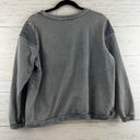 Rxb Blue Boho Crochet Front Crew Neck Sweatshirt Size L Size M Photo 1