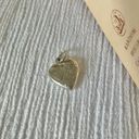 Vintage “Perseverance” Silver Floral Heart Pendant Charm Girlhoodcore Preppy Femme Jewelry Photo 0