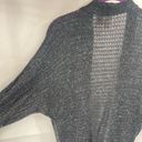 love on a hanger  cocoon Cardigan Sweater Open Front Acrylic Wool Black Small Photo 3