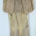 Alex Evenings  Shimmering Gold 2Pc Formal Jacket & Gown Special Event Dress 8 Photo 0