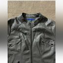 Apt. 9  Women’s Full Zip Faux Leather Moto Gray Jacket Sz 2XL Photo 2