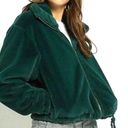 Victoria's Secret Victoria Secret Know One Cares Faux Fur Green  Jacket Size Medium NWT Photo 0