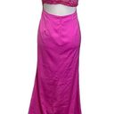 NBD  Helen Satin Slip Lace Back Maxi Dress Cutout Revolve Women Size S New Flawed Photo 5