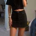 American Eagle Outfitters Black Denim Skirt Photo 0