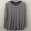 Sweaty Betty  Navy Blue Striped Long Sleeve Shirt Photo 1