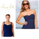 Anne cole  blue tankini top. NWT Photo 1