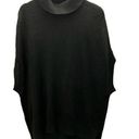 BCBGMAXAZRIA NWT  Sleeveless Oversized Sweater Vest Black Small Relaxed Mock Neck Photo 0