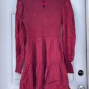 Sugar Lips BNWT  Elizabeth High Neck Smocked maroon mini dress ❤️ Photo 3