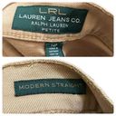 Ralph Lauren LRL Lauren  Tan Modern Straight Leg Jean Size 14 Petite Tan Photo 10