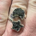 The Moon Druzy stone/star ring Photo 1