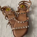 Cushionare Tan Studded Sandals Photo 0