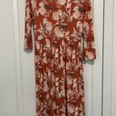 Downeast Orange Floral Dress Photo 1