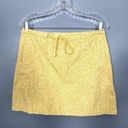 American Eagle Vintage Y2K 90s Yellow Floral Cotton Tie-waist Mini Skirt 8 Photo 0