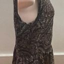 Free People  brown floral smocked fit & flare lined blouse, size XS bohemian Photo 5