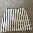 Forever 21 Black And White Striped Skirt Photo 0