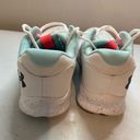 Under Armour Sz 10  Shadow Pro FG Low White Teal Confetti Sneaker Shoes GUC Photo 4