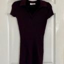 Double Zero Y2K Brown Knit Knitted Ribbed Mini Dress  S Photo 4