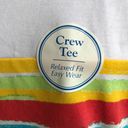 kim rogers  Crew Tee Top Relaxed Fit Medium Striped Photo 7