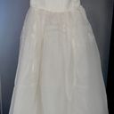 Oh Polly MARISE Strapless Corset Tulle Midi Dress in White Photo 6