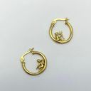 18K Gold Plated Angel and Demon Hoop Earrings for Women Photo 1