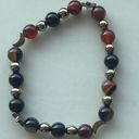 Onyx Sardonyx  carnelian ONE NEW stretch beaded bracelet natural stone crystal st Photo 6