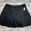 No Bo  No Boundaries Women's Box Pleat Black Denim Mini Jean Skirt 11 Zip Zipper Photo 0