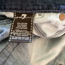 7 For All Mankind  Straight Leg Cropped Denim Jeans Size 30 Low Rise Photo 10