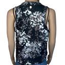 Balance Collection  black floral athletic tank top Photo 2