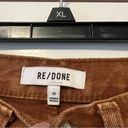 RE/DONE  Brown 70s Ultra High Rise Stovepipe Jeans in Washed Terracotta Photo 14