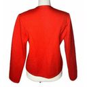 Bermuda Womens Archie Brown & Son Of  Red 100% Pure New Wool Sweater Jacket S Photo 4