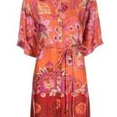 Alexis 🆕  Emotion Floral Shirt Dress in Orange Blossom Sz L Photo 1