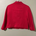 Tommy Hilfiger  3 Turn Clasp Cropped Blazer Red Size 6 Photo 1