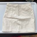 Forever 21 White Leather Skirt Photo 3