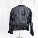 Banana Republic  Black Leather Moto Jacket Photo 7