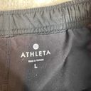 Athleta  Running Shorts Black White Large Elastic Waist Built In Under Shorts Photo 1