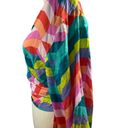 Elan  Womens Rainbow Wrap size Small Ballon Sleeve Balletcore Peasant Festival Photo 1